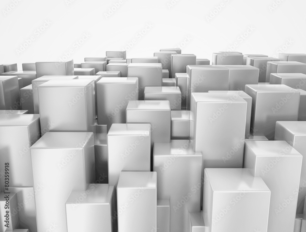 Obraz premium Abstract 3d city