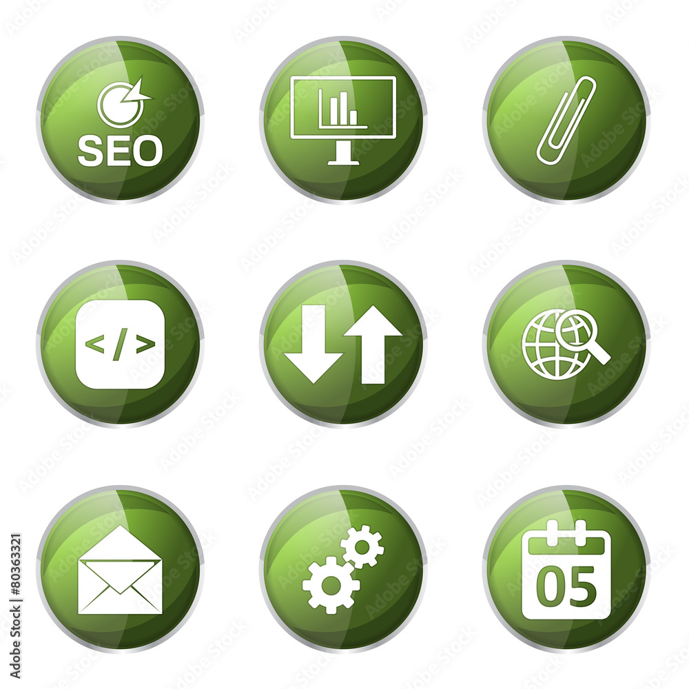 SEO Internet Sign Green Vector Button Icon Design Set 6 SEO Internet Sign Green Vector Button Icon Design Set 6