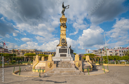 Plaza Libertad monument in El Salvador downtown photo