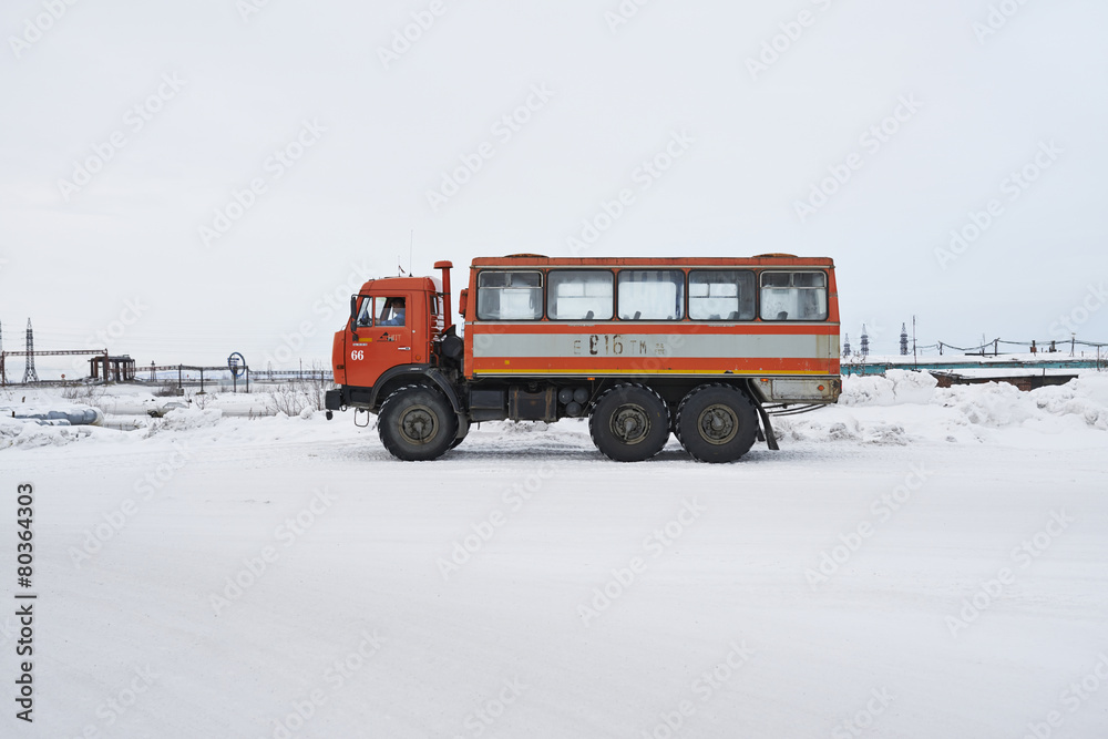 life in Russia in a siberian town near north polar circle life in Russia in a siberian town near north polar circle