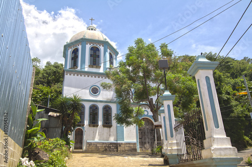 Small church in Ataco, El Salvador photo