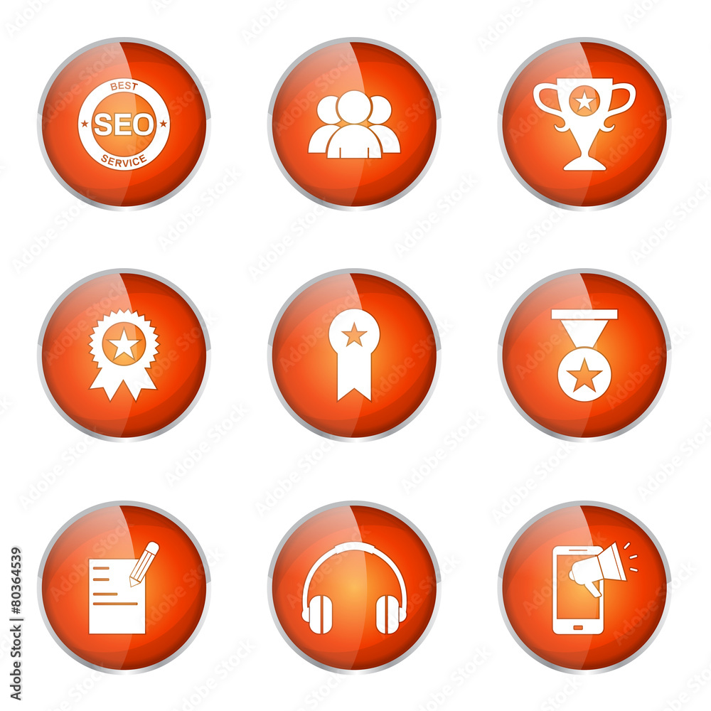 SEO Internet Sign Orange Vector Button Icon Design Set 9 SEO Internet Sign Orange Vector Button Icon Design Set 9
