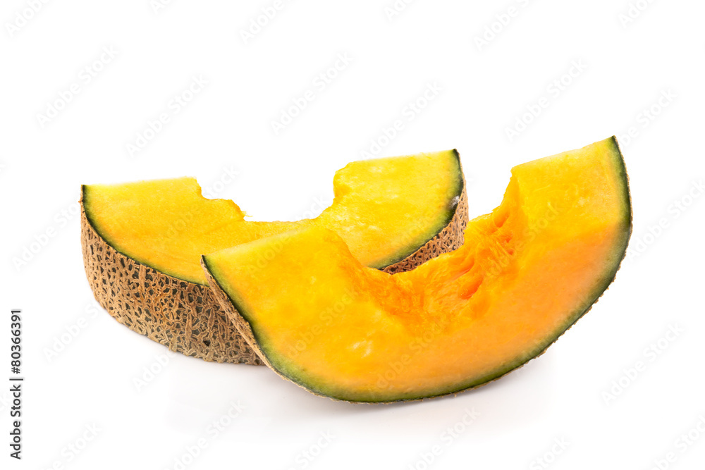 melon isolated on white background