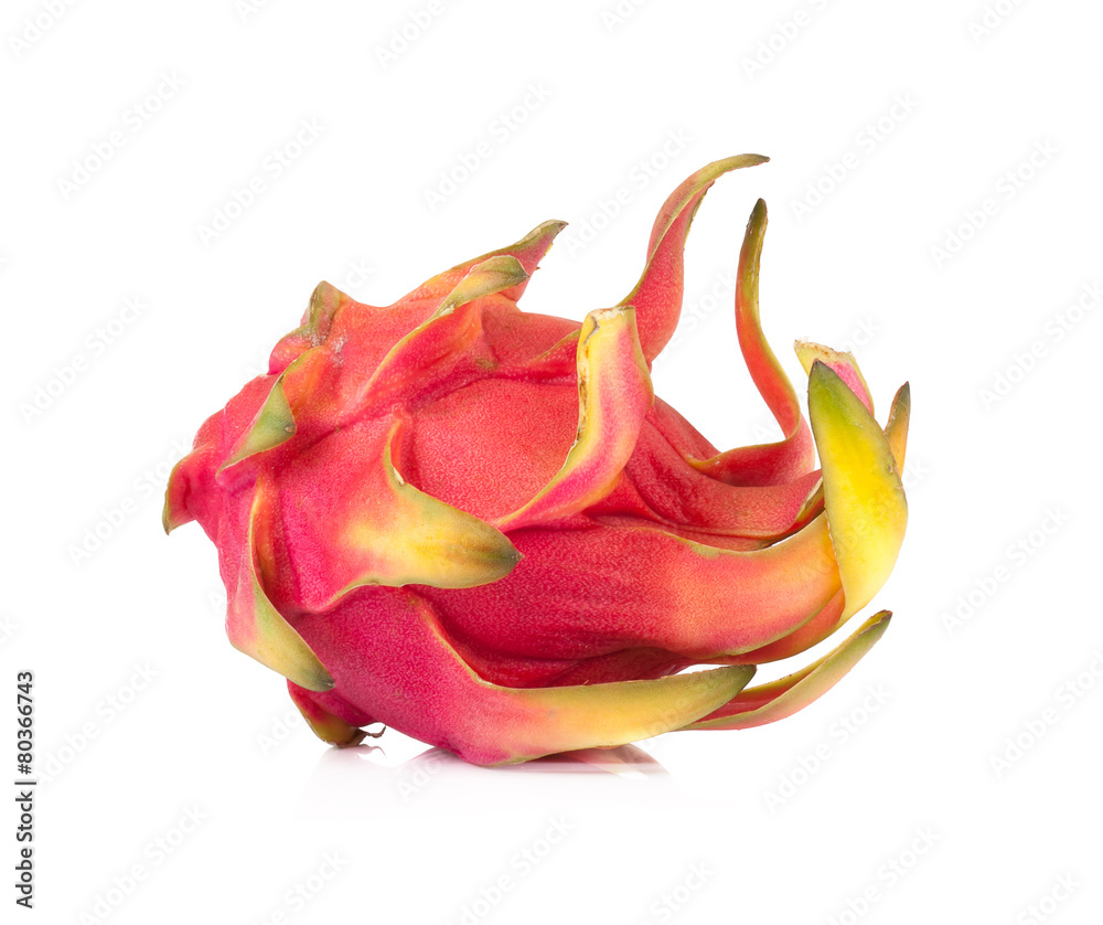 Dragon fruit isolated on white background