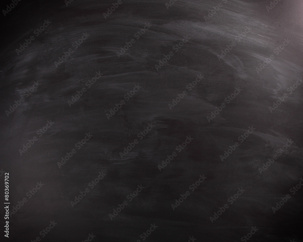 Fototapeta premium Blank Black Chalkboard Emphasizing Copy Space