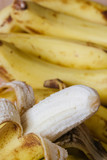 peeled ripe bananas