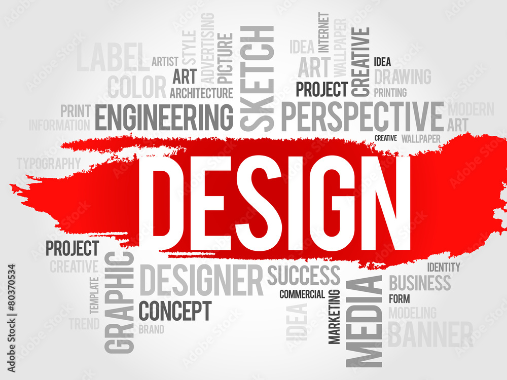 Fototapeta premium DESIGN word cloud concept