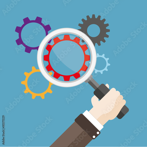 Flat Hand Loupe Gears
