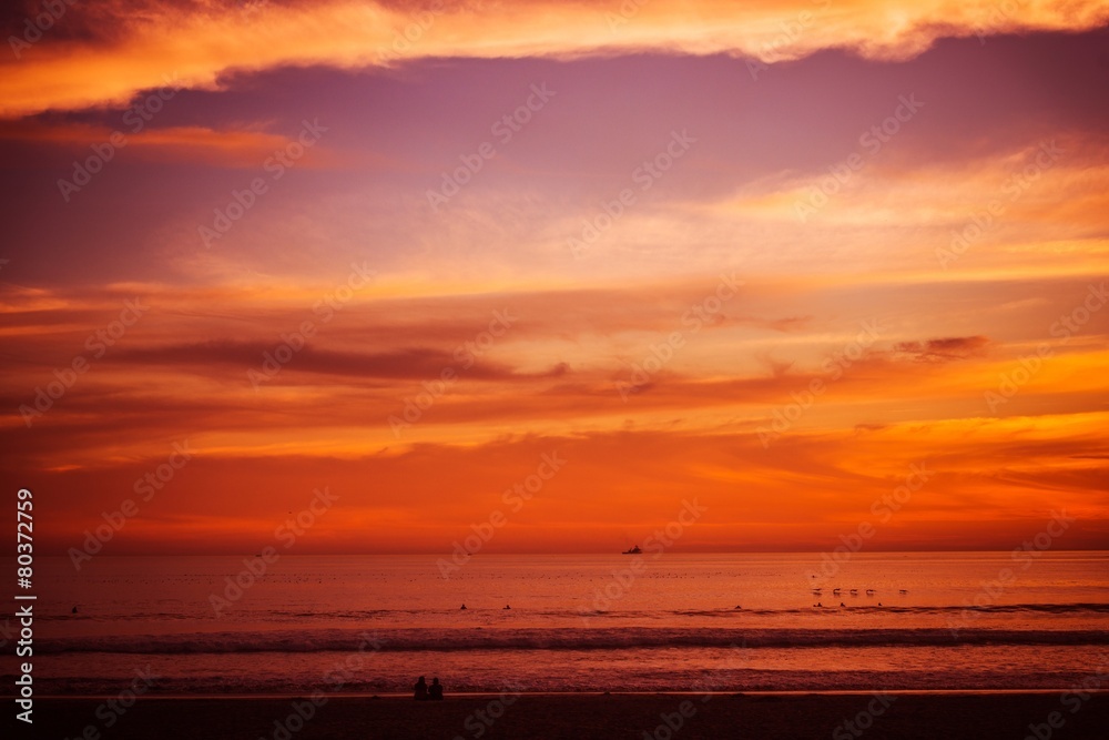 Reddish Beach Sunset