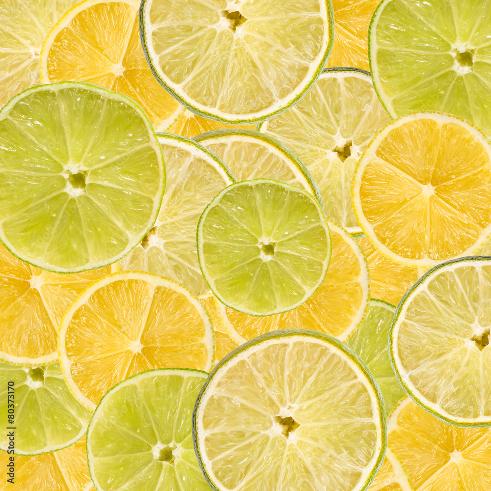 Lemon And Lime Slice Abstract Seamless Pattern Lemon And Lime Slice Abstract Seamless Pattern