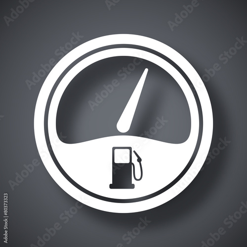 Vector fuel gauge icon