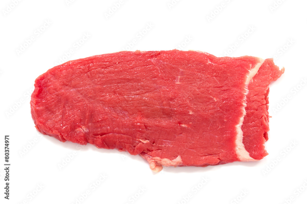 raw meat on white isolated background raw meat on white isolated background