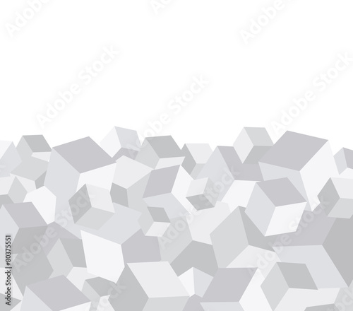 Grey cube background