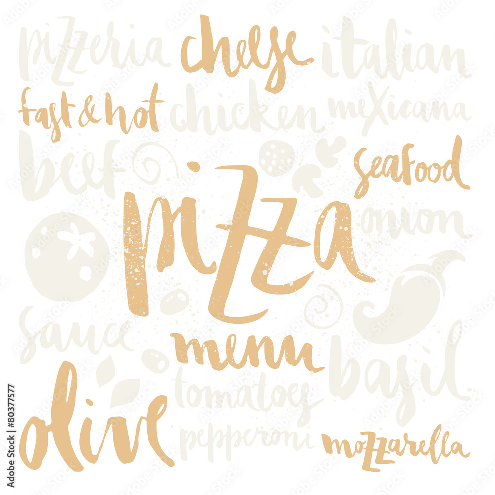 Obraz premium Pizza set