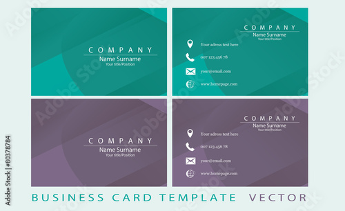 Business card template