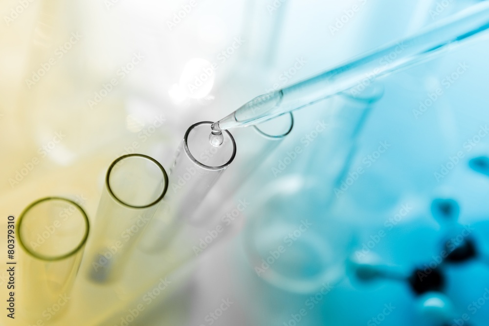 Test. Test tubes closeup.medical glassware Test. Test tubes closeup.medical glassware