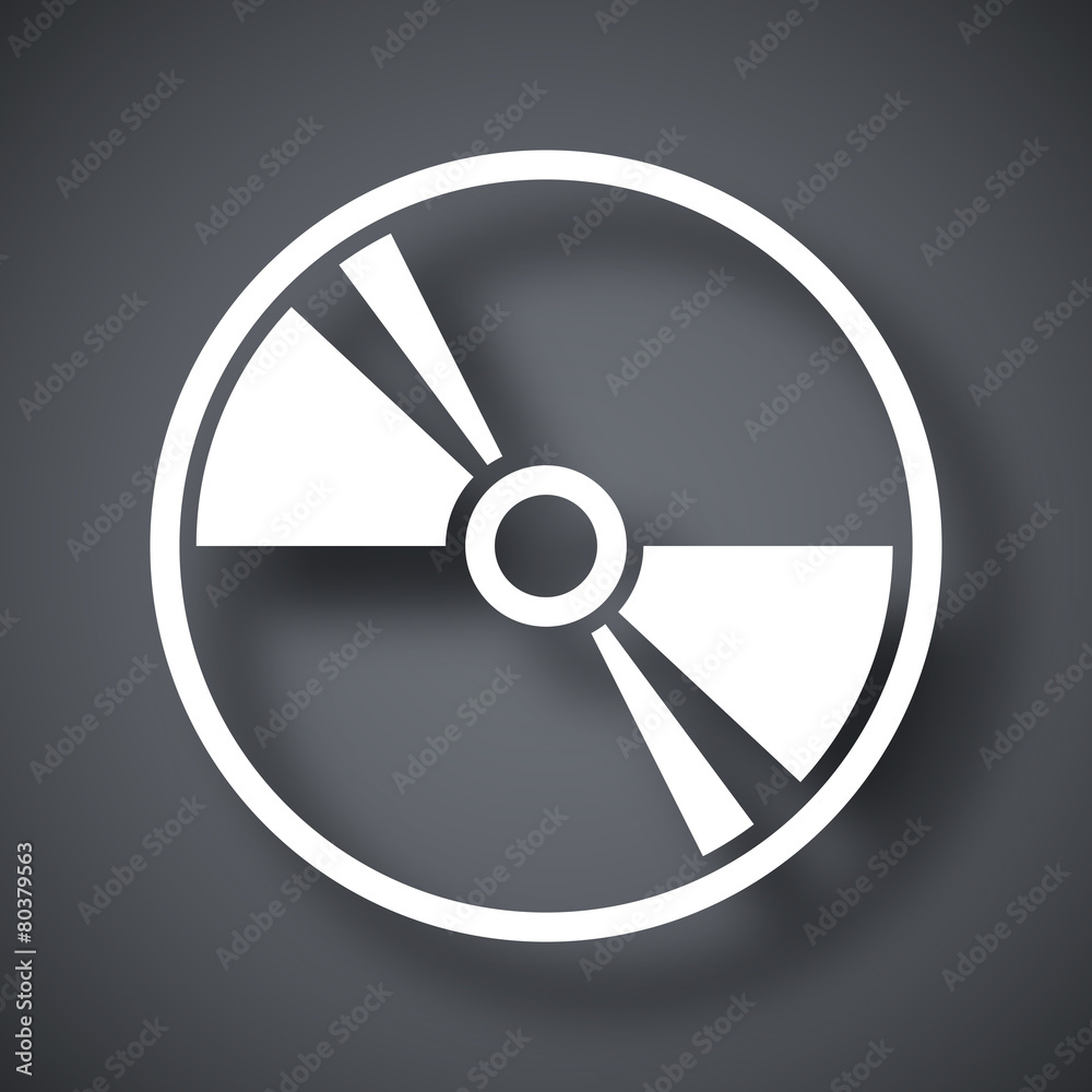 Vector CD or DVD icon Vector CD or DVD icon