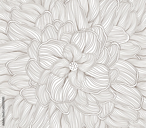 flower sketch doodle background