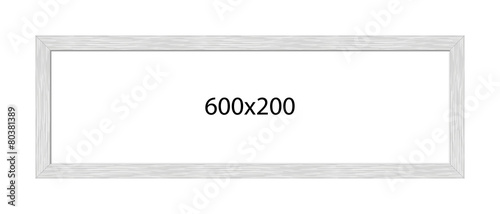 Picture frame, metal brushed, panorama, 3:1