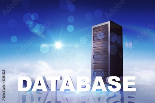 Composite image of database