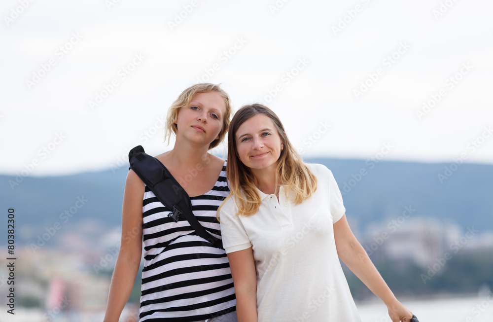 Two young women