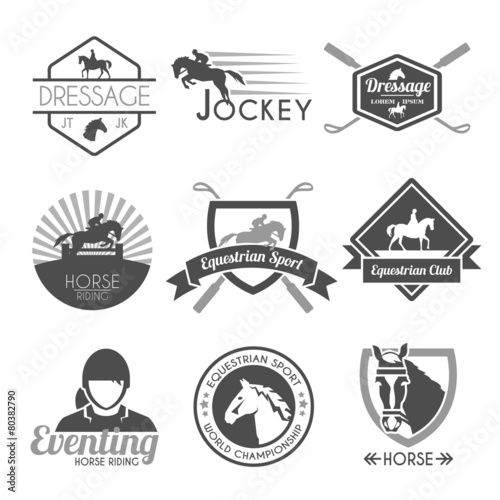 Jockey Label Set