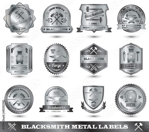 Blacksmith Metal Label