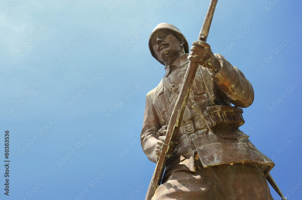 Statue Of A Turkish Soldier, Canakkale, Turkey