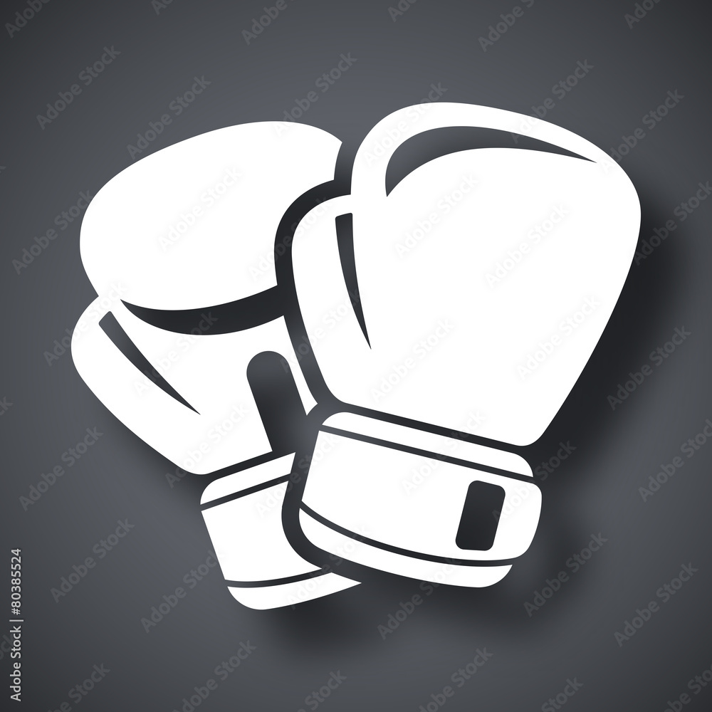 Vector boxing gloves icon Stock Vector | Adobe Stock