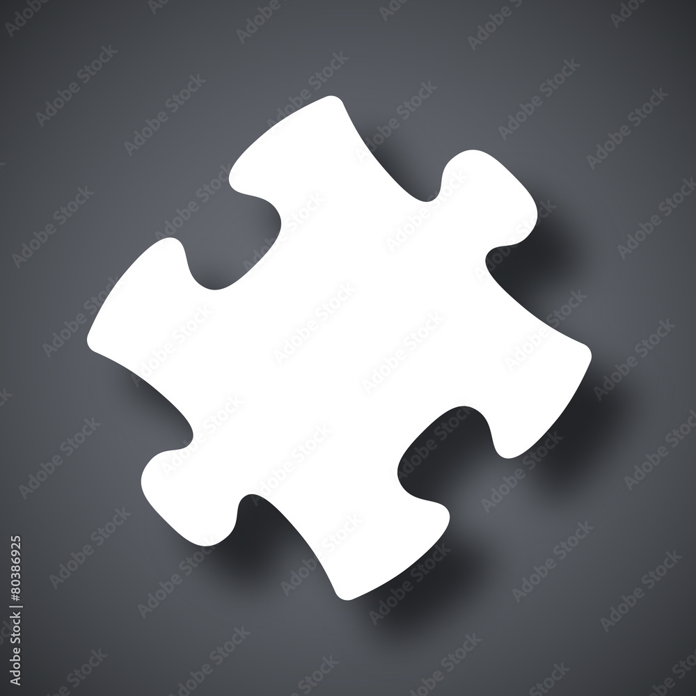 Vector puzzle icon Vector puzzle icon