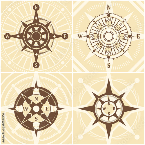 Vintage Compass Set