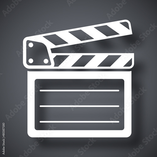 Vector clap board icon