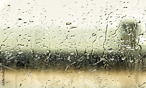 raindrops on window