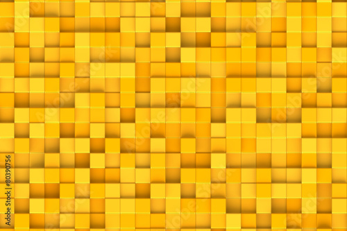 Abstract background, yellow cubes