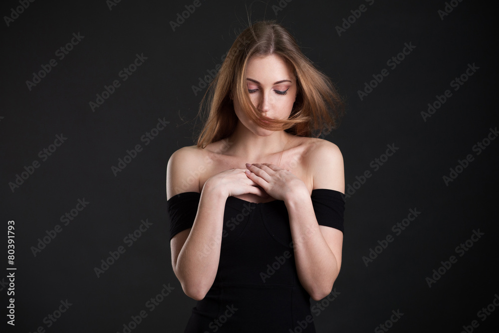 The woman with the flying ringlets of hair The woman with the flying ringlets of hair