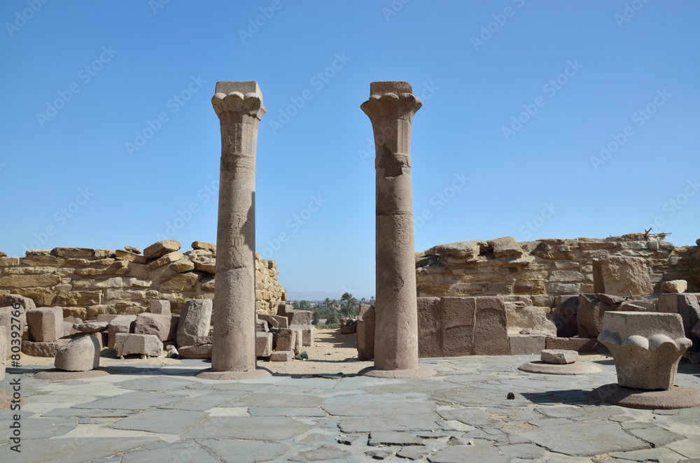 Ruins of the ancient Egyptian necropolis Saggara