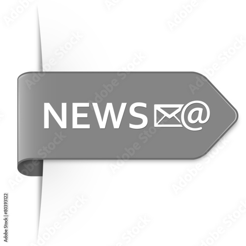 Long gray arrow sticker – NEWS