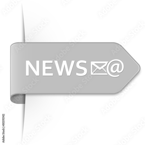 Long light gray arrow sticker – NEWS