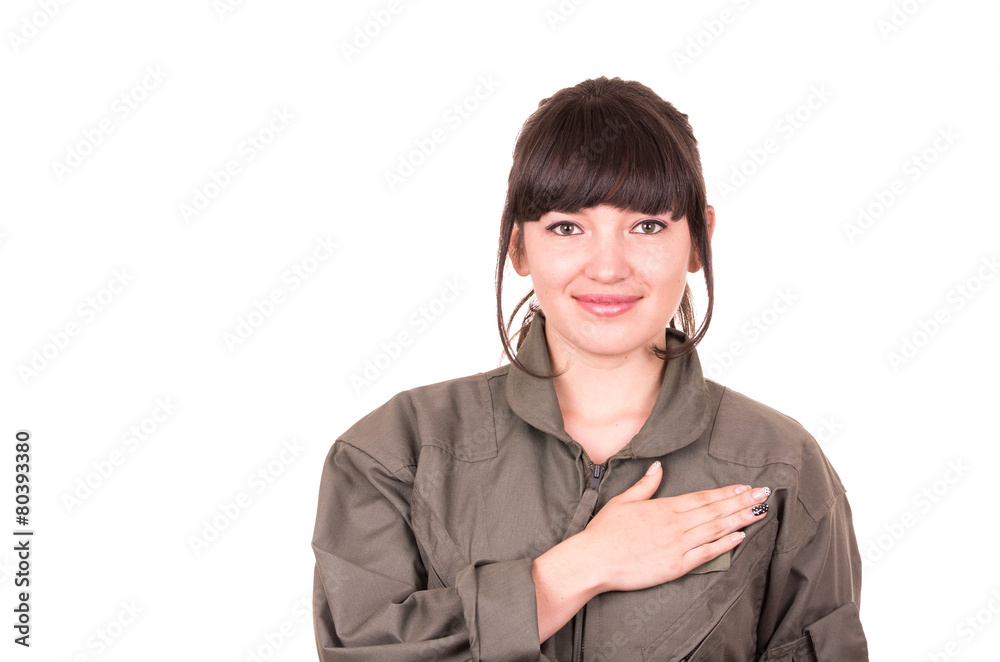 beautiful young female pilot wearing uniform beautiful young female pilot wearing uniform