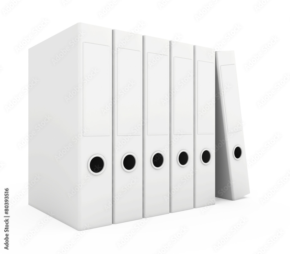 Office blank folder template isolated on white background. 3d Office blank folder template isolated on white background. 3d
