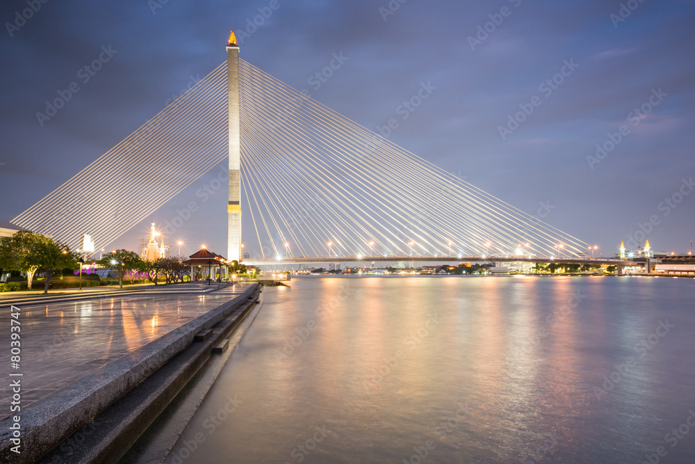 Fototapeta premium Rama VIII Bridge