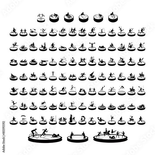 A Mega Set of 107 World Sport Icons