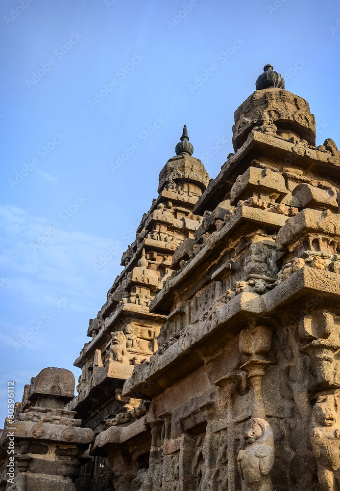 Ancient Shore temple  in  Mahabalipuram