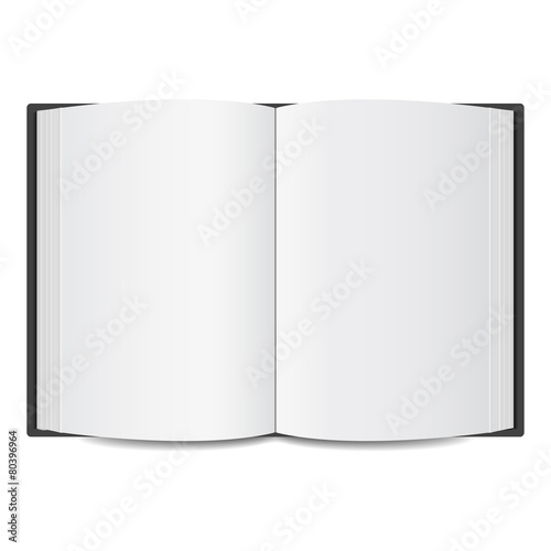 open book blank mockup