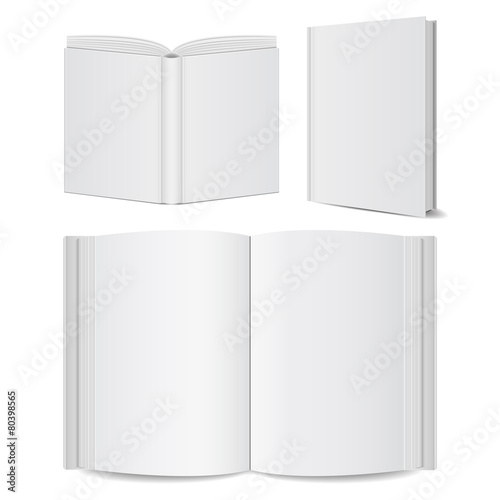 open book blank set