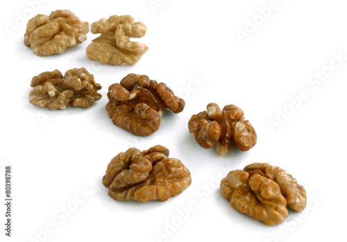 few peeled walnuts