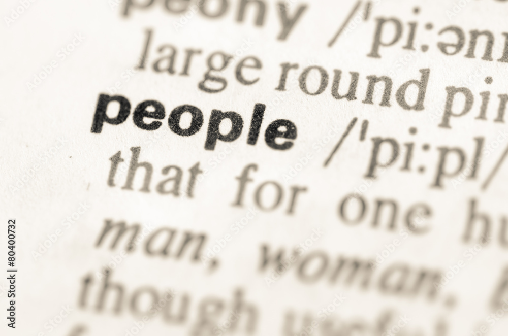 Dictionary definition of word people Dictionary definition of word people