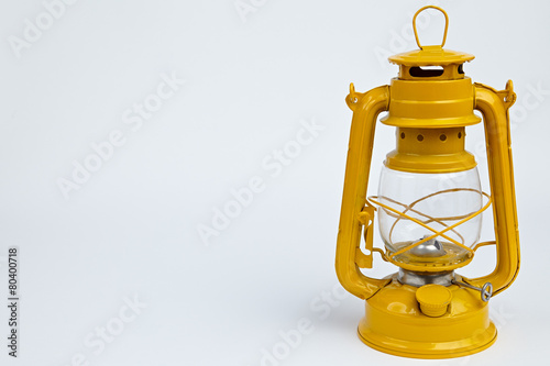 Yellow oil lamp