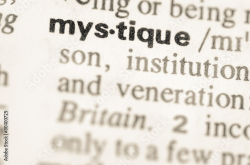 Dictionary definition of word mystique