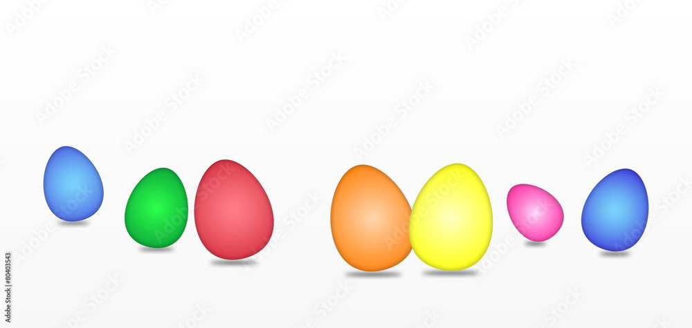 Easter Eggs - Intensive Color Gradient Effect Easter Eggs - Intensive Color Gradient Effect